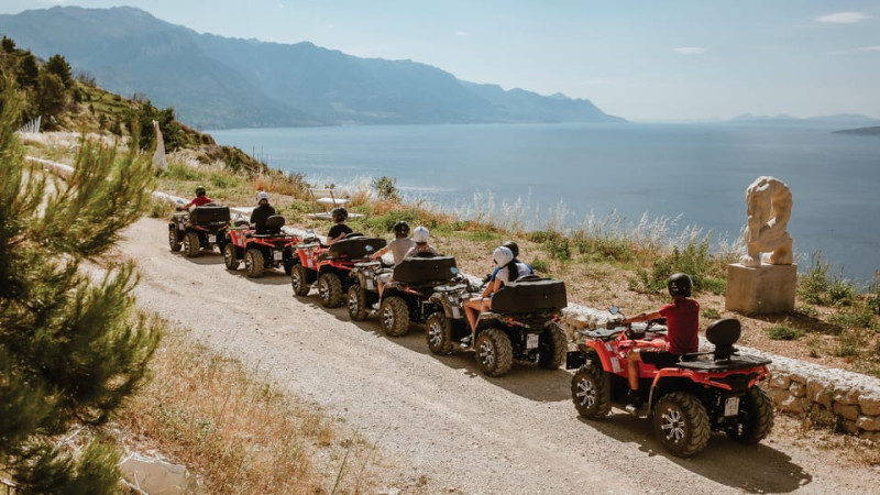 Omiš/Split Expedition: 65 km Quad Tour to Hidden Waterfalls